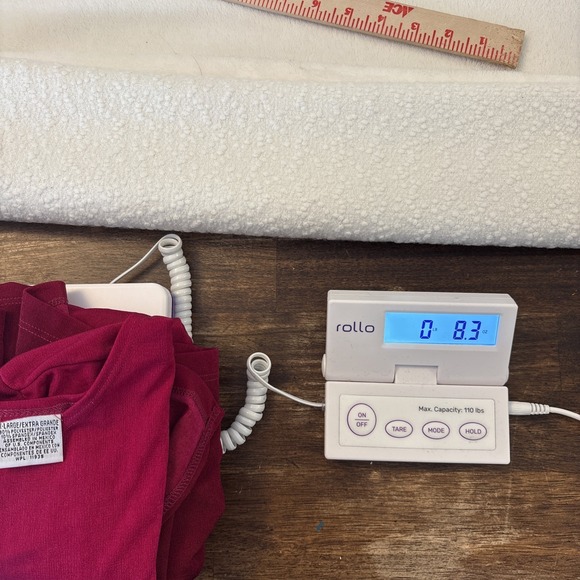 Vintage 90s Liz Baker Lycra Top Dark Rose Fuchsia Hombre Women's Top Size XL - Picture 12 of 12